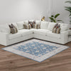Heritage Elegance Collection Area Rug -  Forbidden Square Navy Blue  lifestyle 223