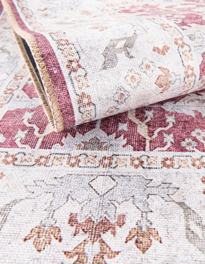 Heritage Elegance Collection Area Rug -  Forbidden Rectangle Burgundy Red  lifestyle 16