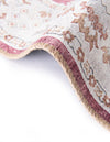 Heritage Elegance Collection Area Rug -  Forbidden Rectangle Burgundy Red  lifestyle 28