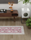 Heritage Elegance Collection Area Rug -  Forbidden Runner Burgundy Red  lifestyle 73