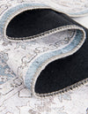 Heritage Elegance Collection Area Rug -  Forbidden Rectangle Teal blue  lifestyle 39