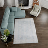 Heritage Elegance Collection Area Rug -  Forbidden Rectangle Teal blue  lifestyle 45