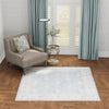 Heritage Elegance Collection Area Rug -  Forbidden Square Teal blue  lifestyle 211