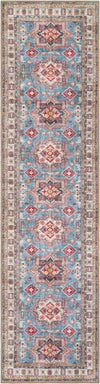 Heritage Elegance Collection Area Rug -  Neuschwanstein Runner Light Blue  lifestyle 76