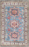 Heritage Elegance Collection Area Rug -  Neuschwanstein Rectangle Light Blue  lifestyle 4