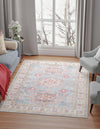 Heritage Elegance Collection Area Rug -  Neuschwanstein Rectangle Light Blue  lifestyle 8