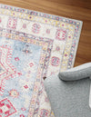 Heritage Elegance Collection Area Rug -  Neuschwanstein Rectangle Light Blue  lifestyle 16