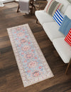 Heritage Elegance Collection Area Rug -  Neuschwanstein Runner Light Blue  lifestyle 82