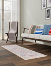 Heritage Elegance Collection Area Rug -  Neuschwanstein Runner Light Blue  lifestyle 98