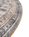 Heritage Elegance Collection Area Rug -  Neuschwanstein Round Soft Green  lifestyle 155