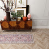 Heritage Elegance Collection Area Rug -  Neuschwanstein Runner Antique Rose Pink  lifestyle 152