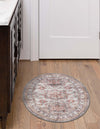 Heritage Elegance Collection Area Rug -  Neuschwanstein Oval Ivory  lifestyle 91