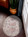 Heritage Elegance Collection Area Rug -  Neuschwanstein Oval Ivory  lifestyle 92