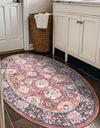 Heritage Elegance Collection Area Rug -  Gatchina Oval Vintage Red  lifestyle 24