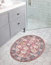 Heritage Elegance Collection Area Rug -  Gatchina Oval Vintage Red  lifestyle 28