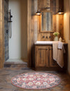 Heritage Elegance Collection Area Rug -  Gatchina Oval Vintage Red  lifestyle 34