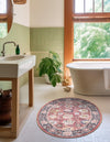 Heritage Elegance Collection Area Rug -  Gatchina Oval Vintage Red  lifestyle 35