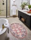 Heritage Elegance Collection Area Rug -  Gatchina Oval Vintage Red  lifestyle 37