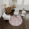 Heritage Elegance Collection Area Rug -  Gatchina Round Vintage Red  lifestyle 82