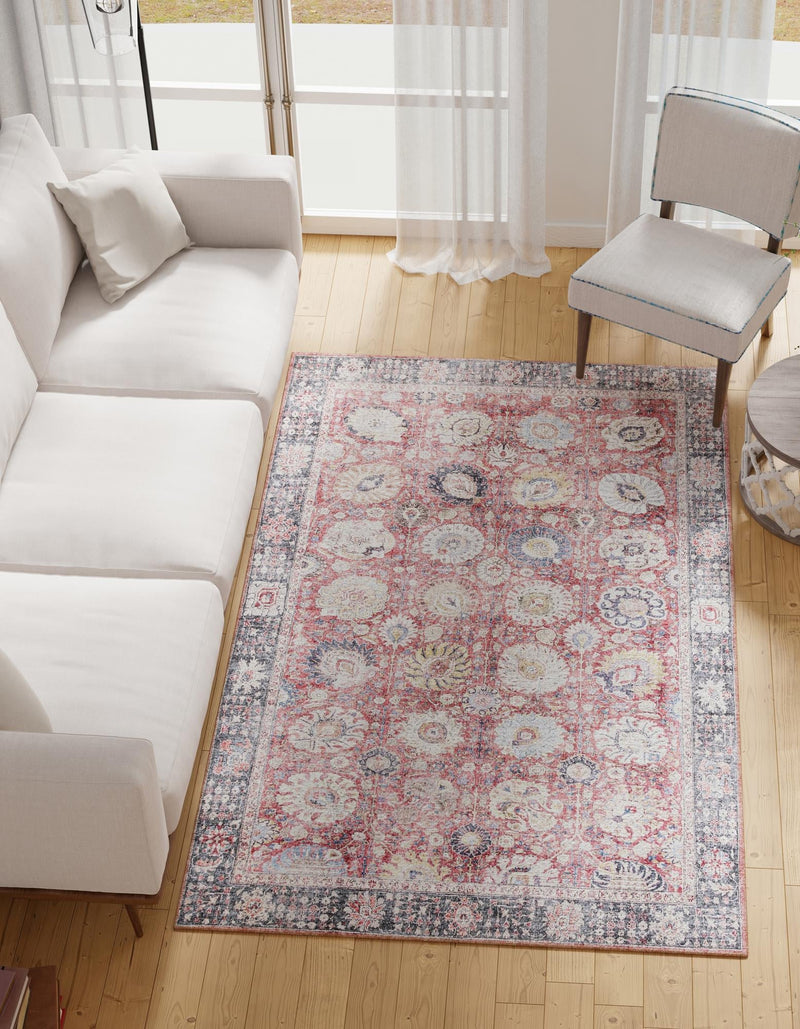 Heritage Elegance Collection Area Rug -  Gatchina Rectangle Vintage Red  lifestyle 2