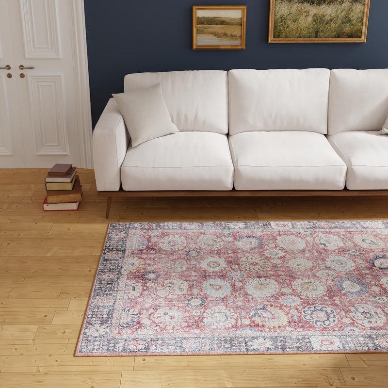 Heritage Elegance Collection Area Rug -  Gatchina Rectangle Vintage Red  lifestyle 17