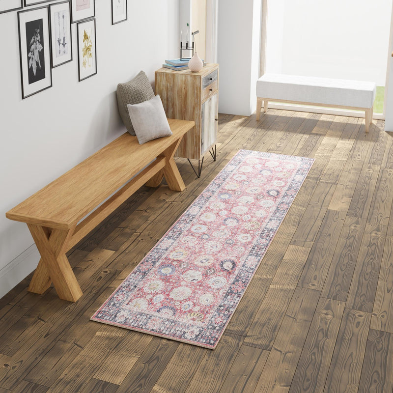 Heritage Elegance Collection Area Rug -  Gatchina Runner Vintage Red  lifestyle 81