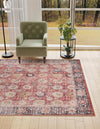 Heritage Elegance Collection Area Rug -  Gatchina Square Vintage Red  lifestyle 33