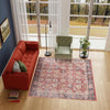 Heritage Elegance Collection Area Rug -  Gatchina Square Vintage Red  lifestyle 83