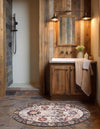 Heritage Elegance Collection Area Rug -  Topkapi Oval Ivory  lifestyle 92