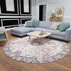 Heritage Elegance Collection Area Rug -  Topkapi Round Ivory  lifestyle 180