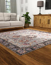 Heritage Elegance Collection Area Rug -  Topkapi Square Ivory  lifestyle 99