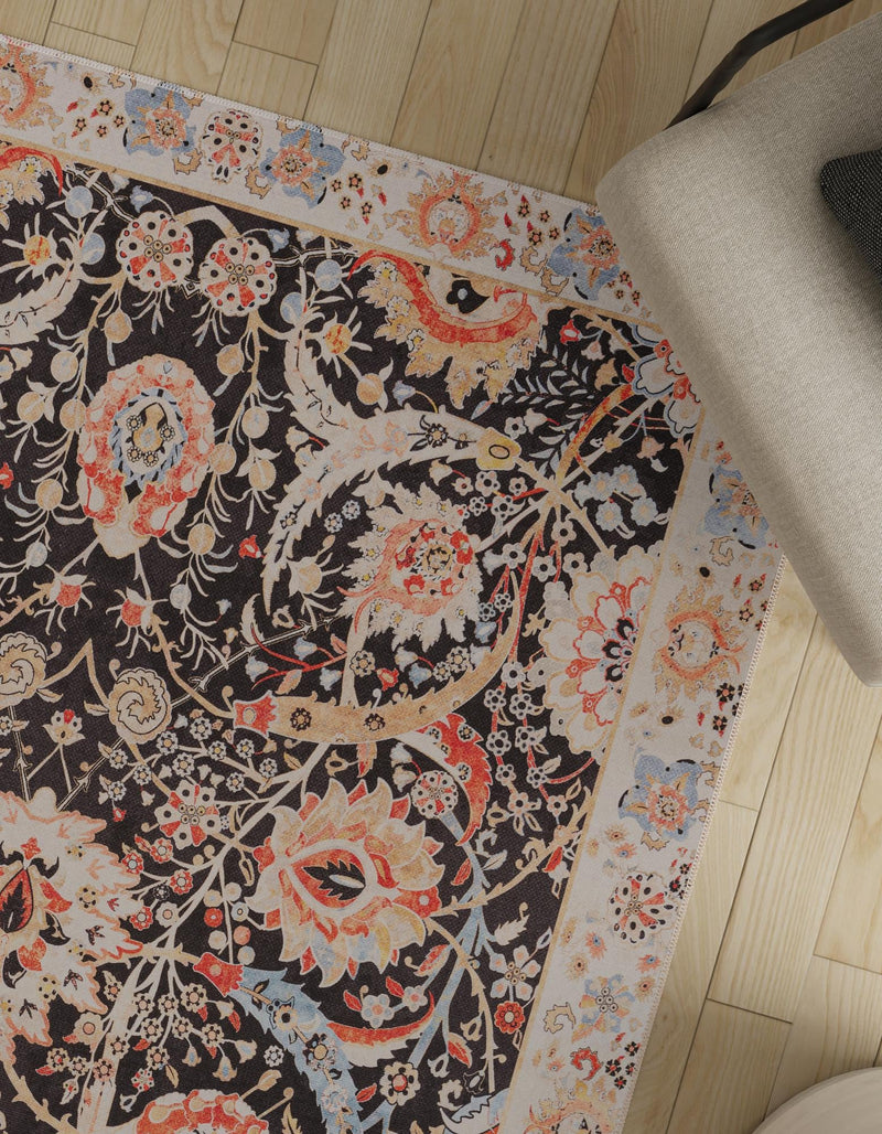 Heritage Elegance Collection Area Rug -  Topkapi Rectangle Black  lifestyle 14