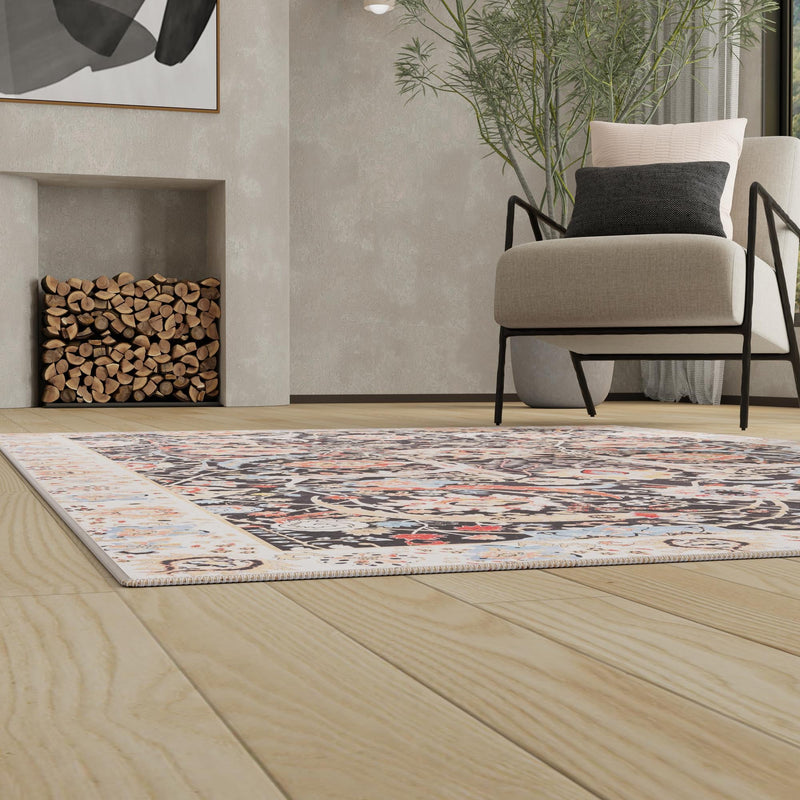 Heritage Elegance Collection Area Rug -  Topkapi Rectangle Black  lifestyle 62