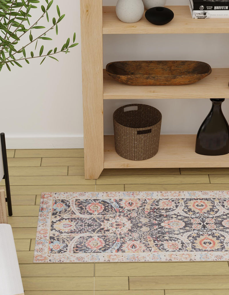 Heritage Elegance Collection Area Rug -  Topkapi Runner Black  lifestyle 93