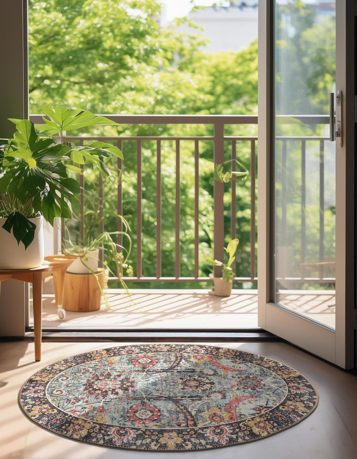 Heritage Elegance Collection Area Rug -  Topkapi Oval Vintage Green  lifestyle 87