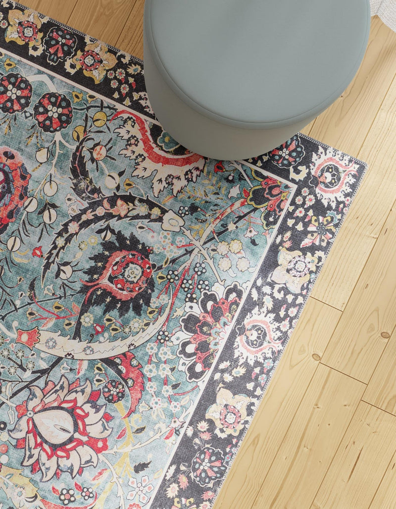 Heritage Elegance Collection Area Rug -  Topkapi Rectangle Vintage Green  lifestyle 18