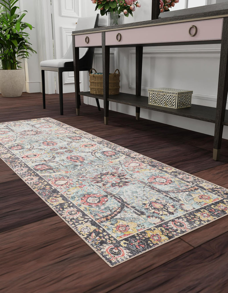 Heritage Elegance Collection Area Rug -  Topkapi Runner Vintage Green  lifestyle 88