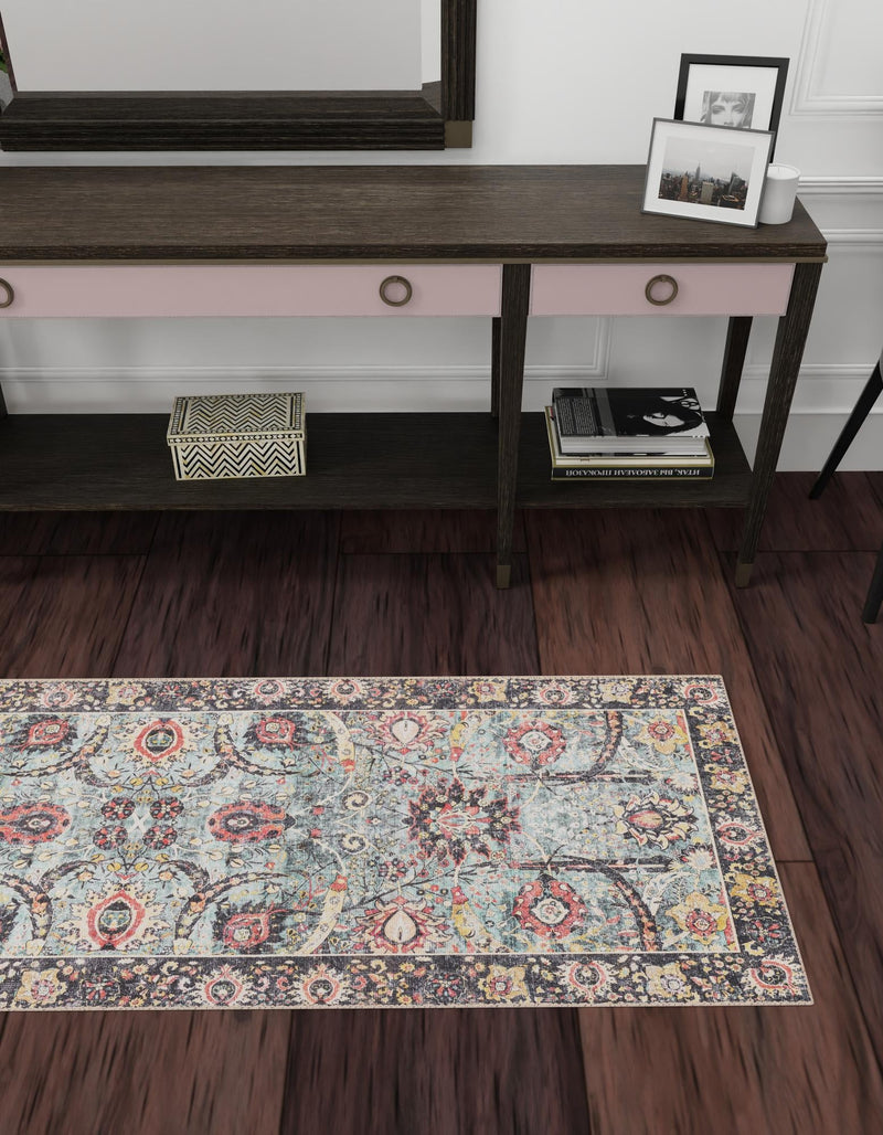Heritage Elegance Collection Area Rug -  Topkapi Runner Vintage Green  lifestyle 95
