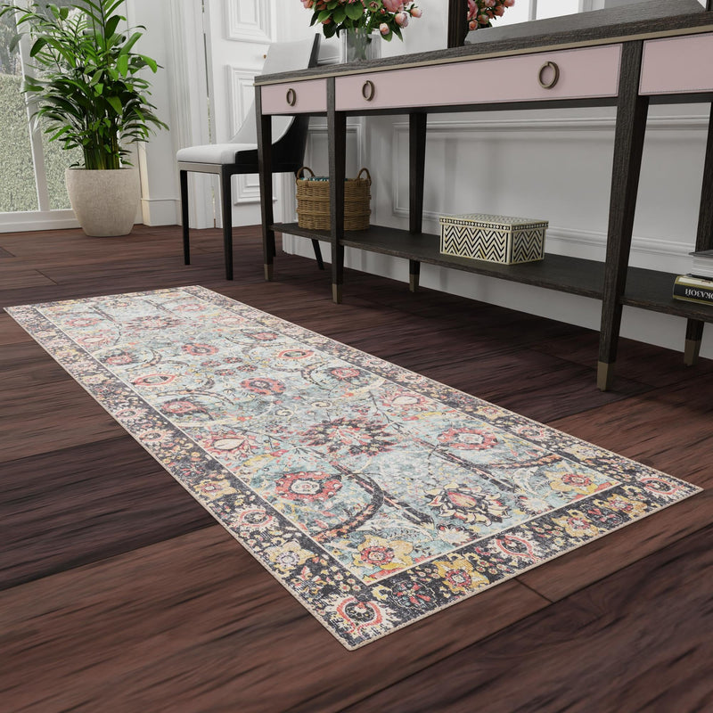 Heritage Elegance Collection Area Rug -  Topkapi Runner Vintage Green  lifestyle 182