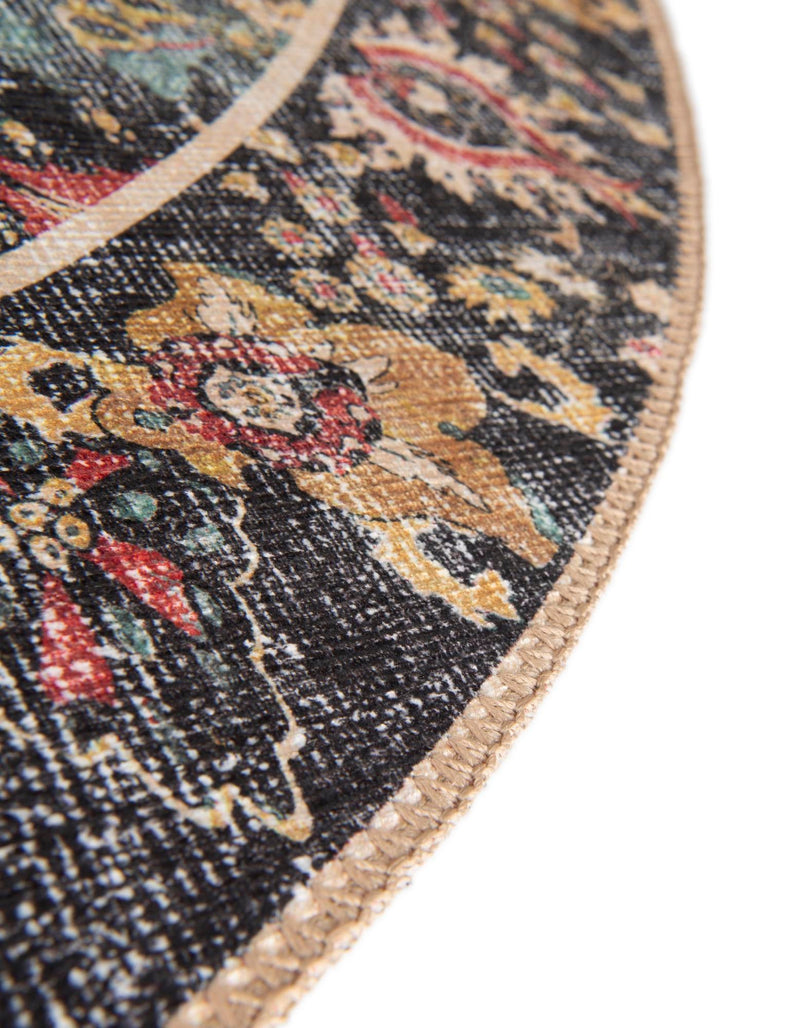 Heritage Elegance Collection Area Rug -  Topkapi Round Vintage Green  lifestyle 155