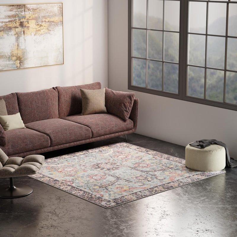 Heritage Elegance Collection Area Rug -  Topkapi Square Vintage Green  lifestyle 179
