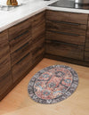 Heritage Elegance Collection Area Rug -  Topkapi Oval Vintage Rust Red  lifestyle 143
