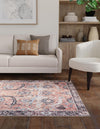 Heritage Elegance Collection Area Rug -  Topkapi Rectangle Vintage Rust Red  lifestyle 16