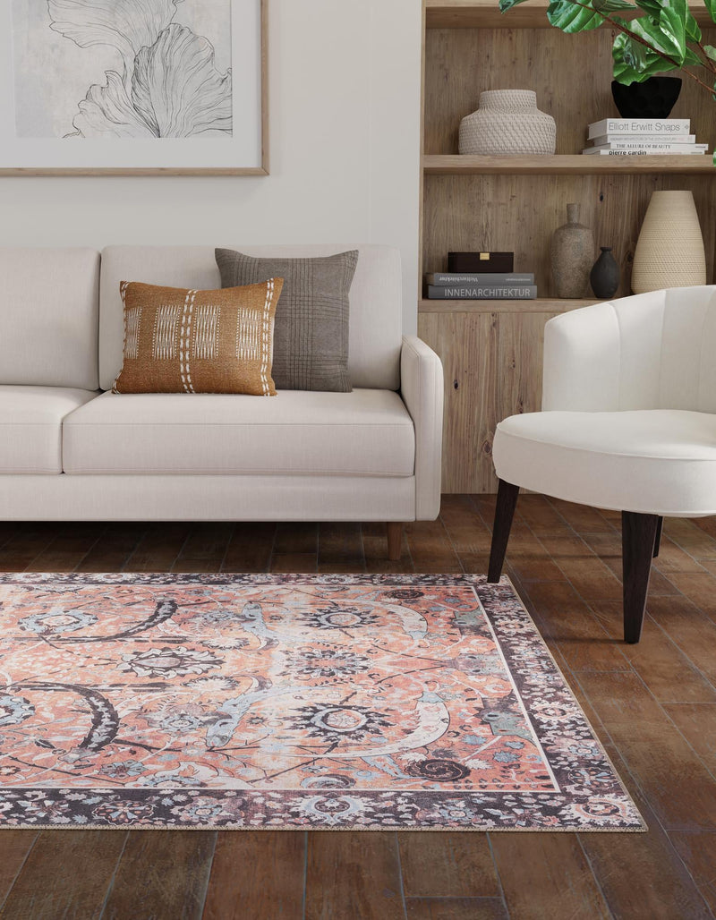 Heritage Elegance Collection Area Rug -  Topkapi Rectangle Vintage Rust Red  lifestyle 16