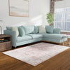Heritage Elegance Collection Area Rug -  Neuschwanstein Rectangle Antique Rose Pink  lifestyle 9