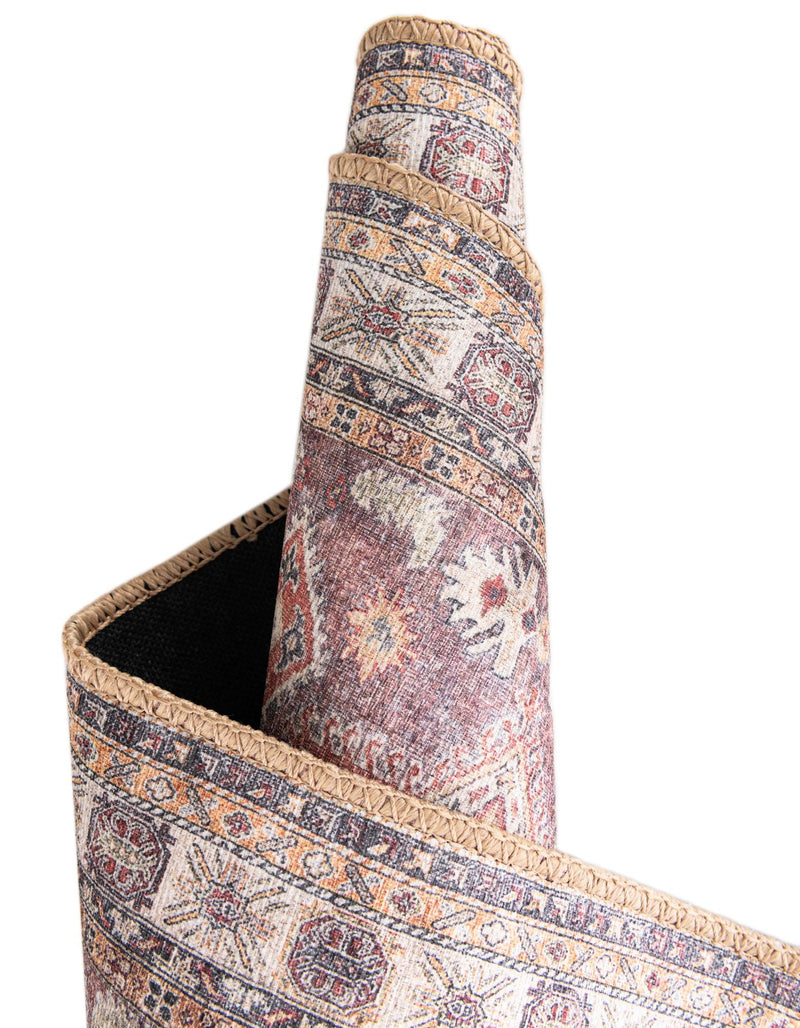 Heritage Elegance Collection Area Rug -  Neuschwanstein Rectangle Antique Rose Pink  lifestyle 41