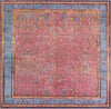 Patio Elegance Collection Area Rug -  Serenity Square Vintage Salmon Coral  lifestyle 18