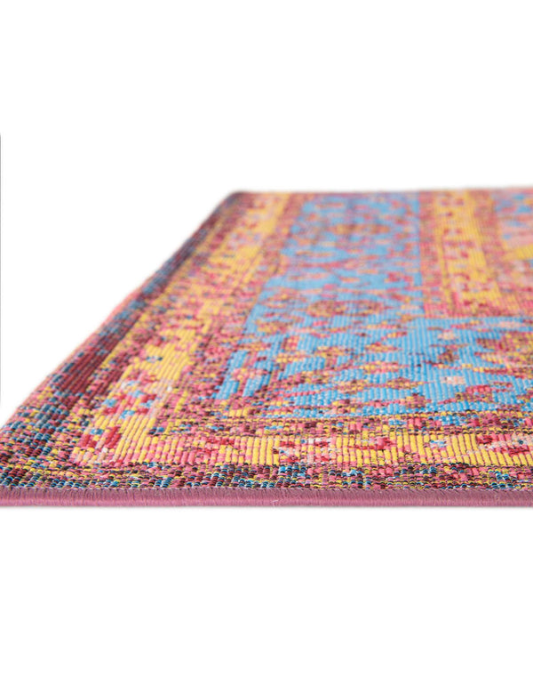 Patio Elegance Collection Area Rug -  Serenity Rectangle Vintage Salmon Coral  lifestyle 6