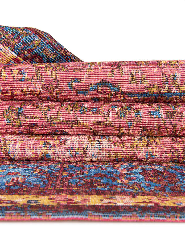 Patio Elegance Collection Area Rug -  Serenity Rectangle Vintage Salmon Coral  lifestyle 13