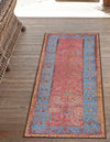 Patio Elegance Collection Area Rug -  Serenity Runner Vintage Salmon Coral  lifestyle 23